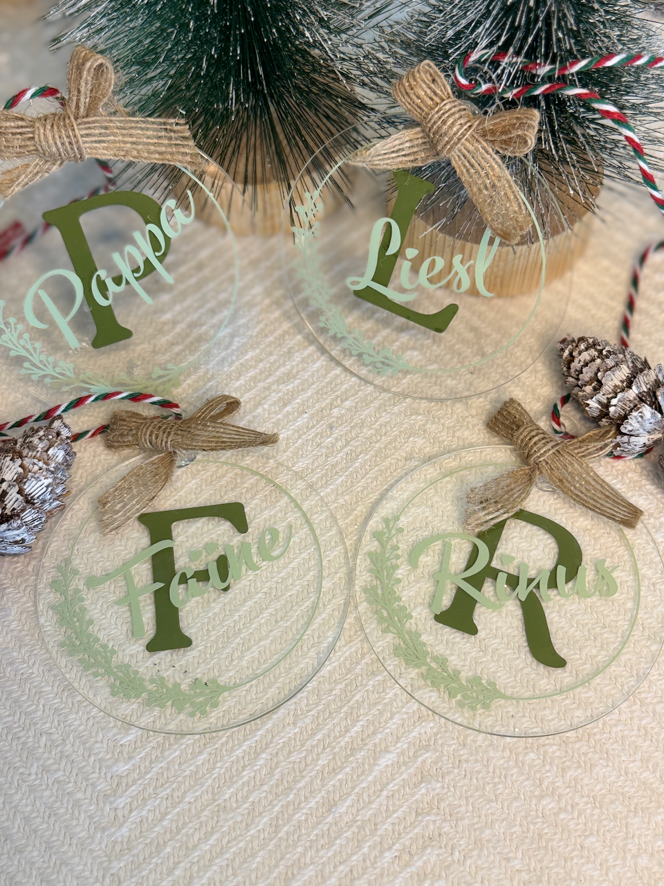 Personalised Christmas Hanging Ornaments