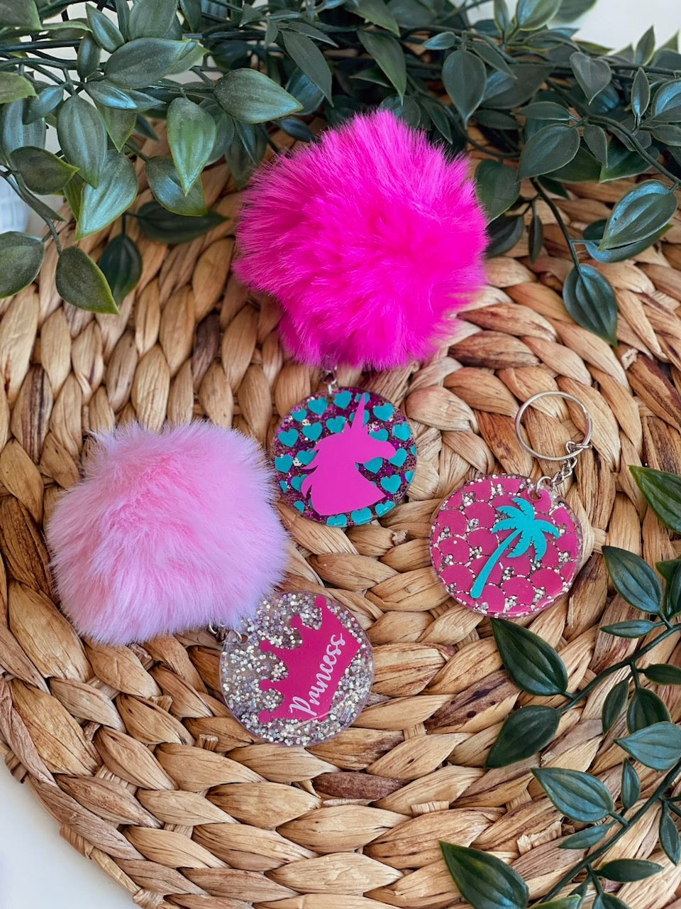 Glitter Keychains